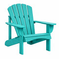 Poltrona da giardino 98 x 80 x 92 cm in legno turchese stile Adirondack